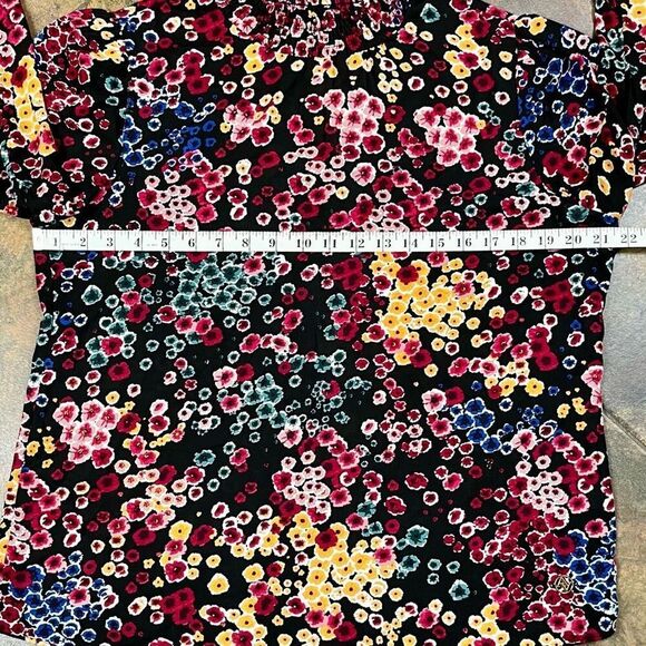 Adrienne Vittadini Floral Mock Turtleneck Large - Picture 10 of 14